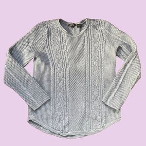 Womens cotton fisherman sweater